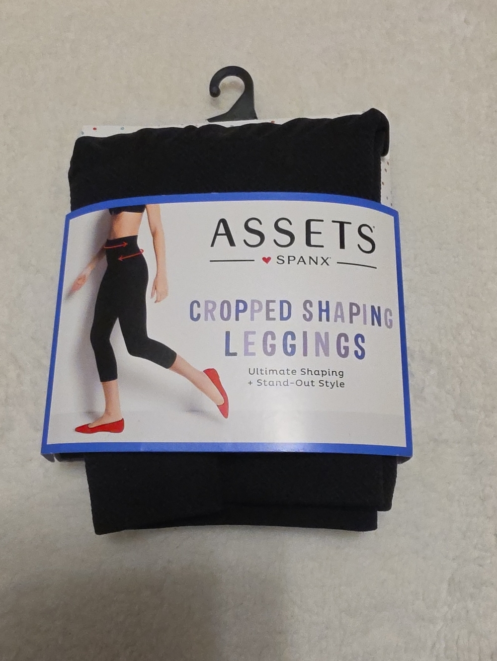 Assets By Spanx Black Cropped Shaping Leggings
